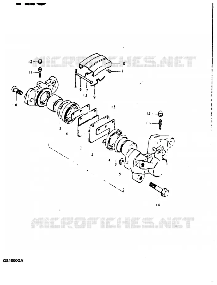 REAR CALIPERS Suzuki MOTO 1000 GS 1981  GS1000GX(X/T)