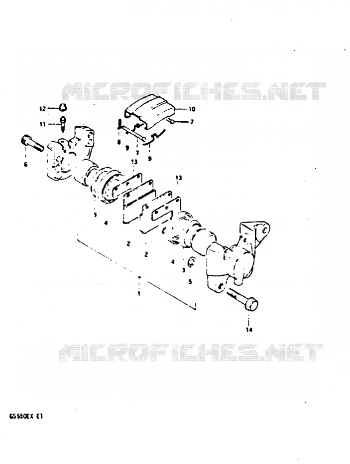REAR CALIPERS Suzuki MOTO 550 GS 1981  GS550X(X)