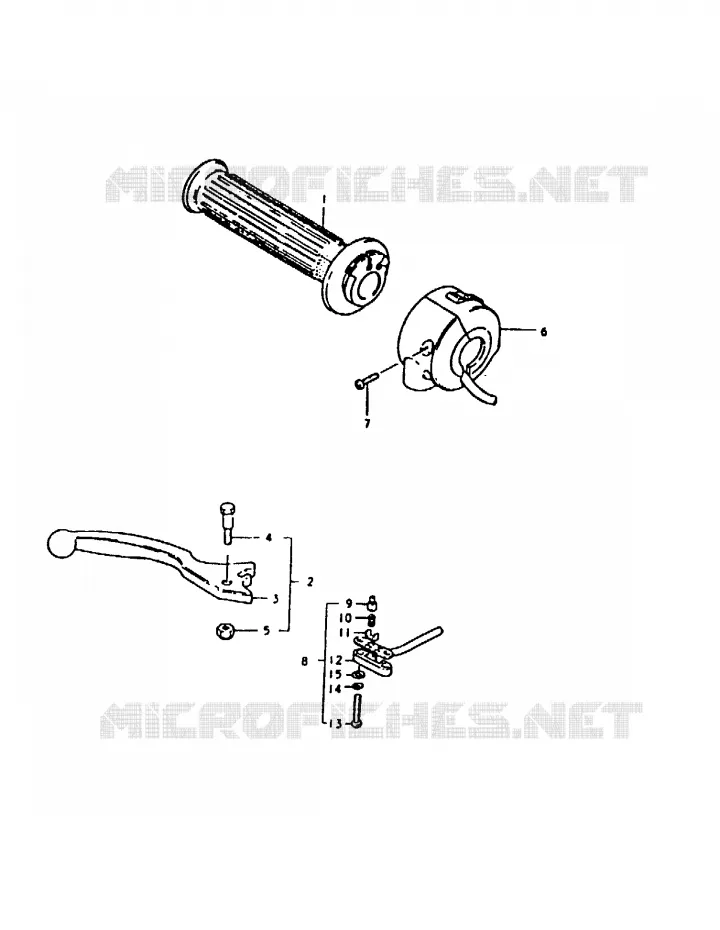RIGHT SWITCH - HANDGRIP Suzuki MOTO 1000 GS 1980  GS1000ET(T)