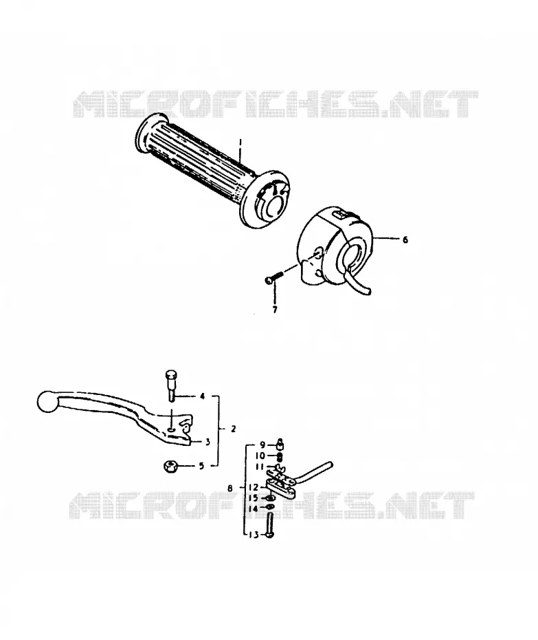 RIGHT SWITCH - HANDGRIP Suzuki MOTO 1000 GS 1980  GS1000T(T)