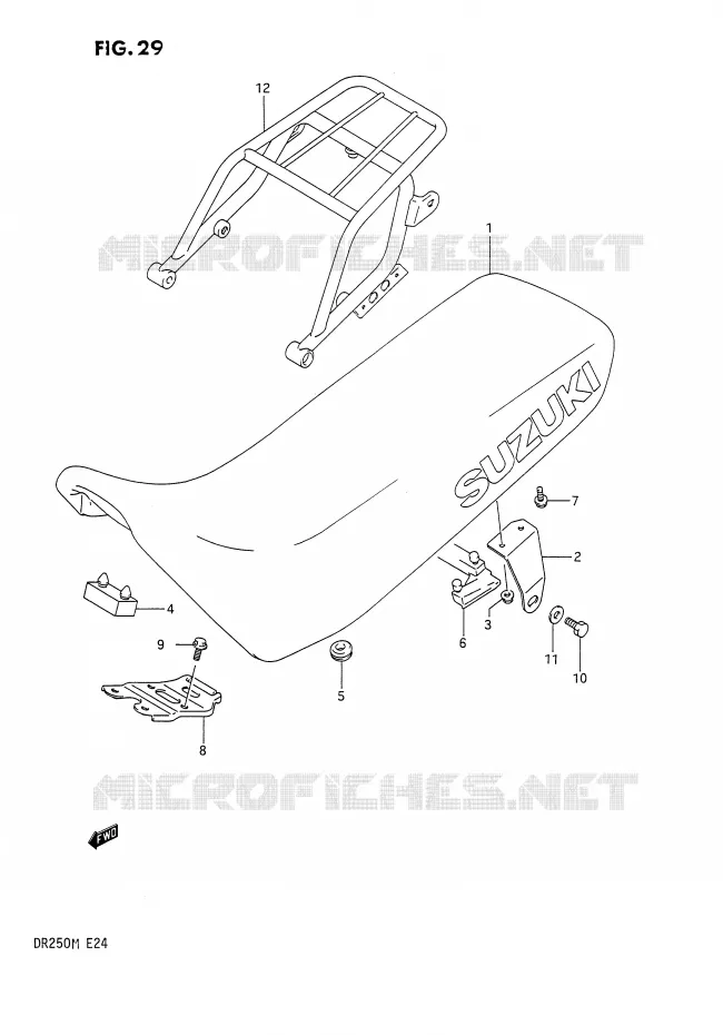 SEAT Suzuki MOTO 250 DR 1991  DR250M(E24)
