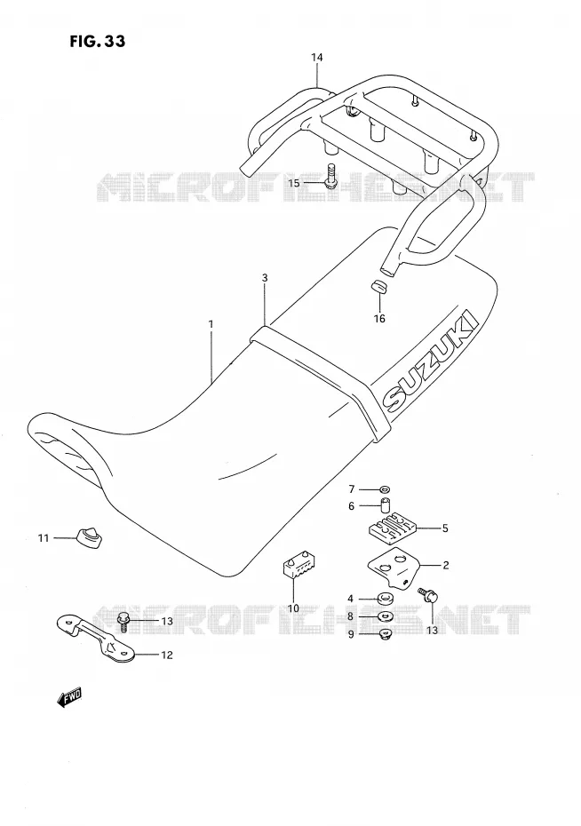 SEAT Suzuki MOTO 650 DR 1994  DR650RUR(E4)