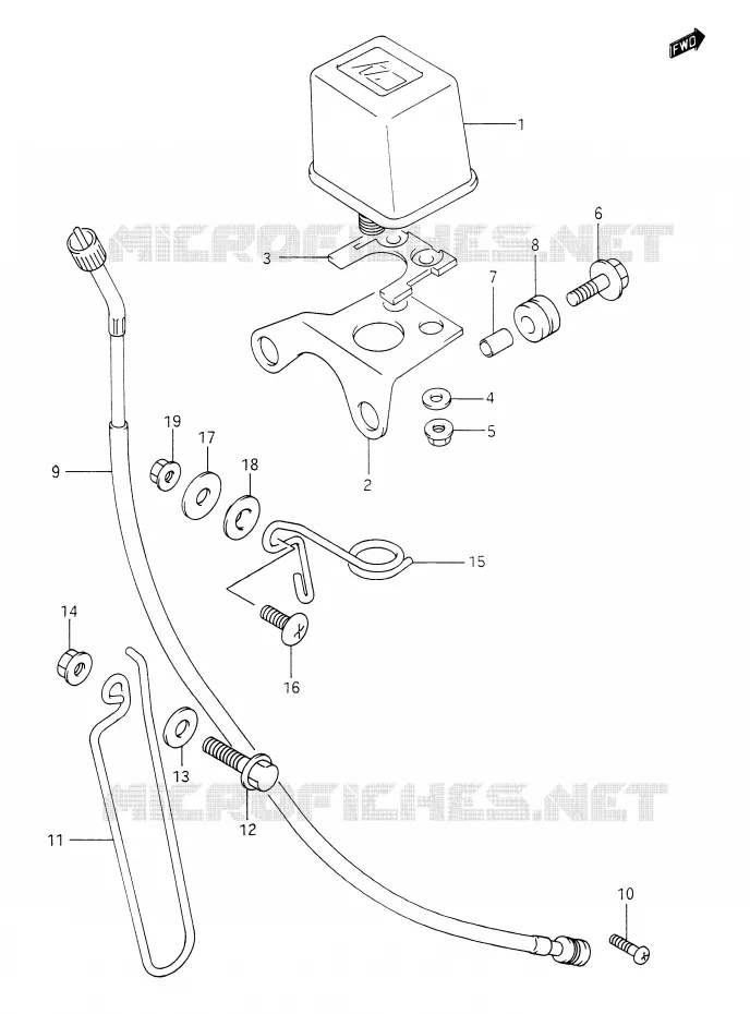 SPEEDOMETER Suzuki MOTO 350 DR 1991  DR350M(E28)
