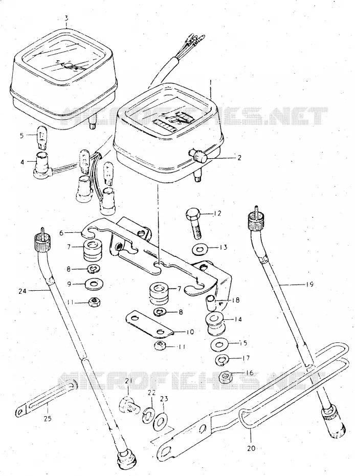 SPEEDOMETER Suzuki MOTO 500 DR 1984  DR500SE(E1)
