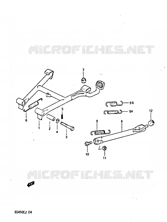STAND Suzuki MOTO 450 GS-E 1984  GS450EE(E/F/G/H/J)