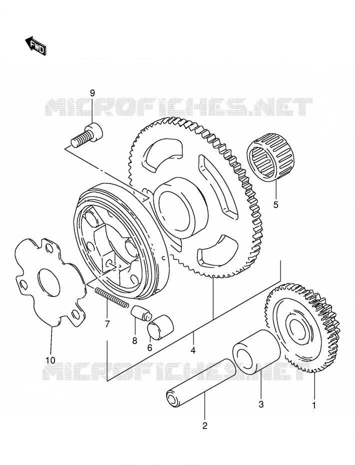 STARTER MOTOR CLUTCH Suzuki MOTO 125 DR 2000  DR125SEUY(E4)