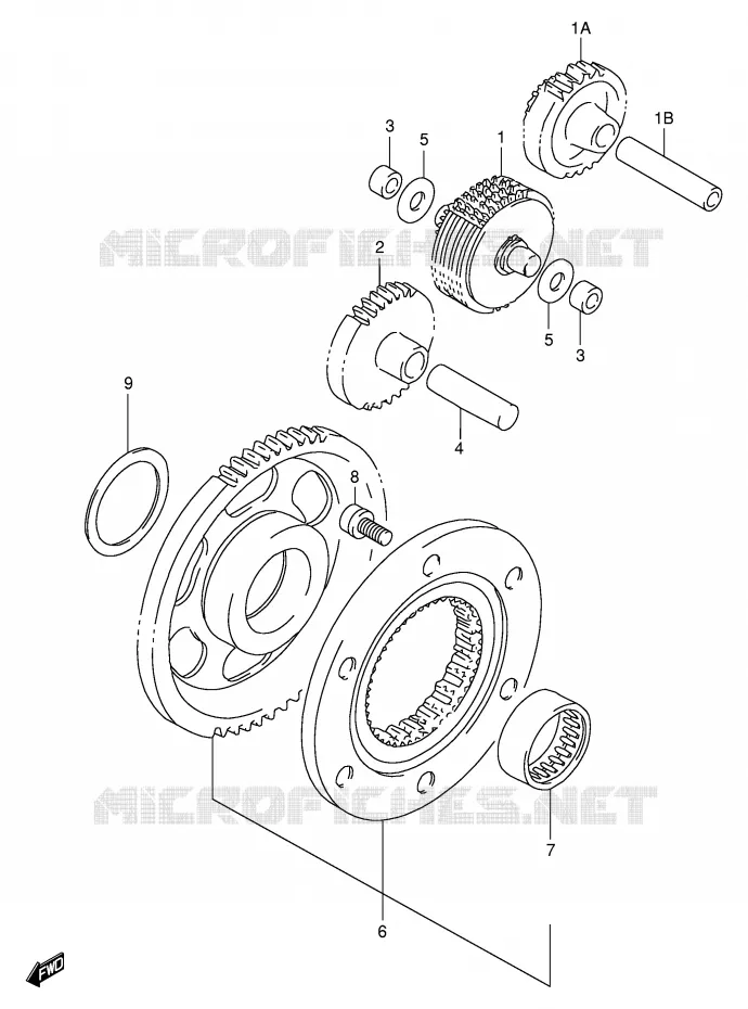 STARTER MOTOR CLUTCH Suzuki MOTO 650 DR 1997  DR650SEV(E4)