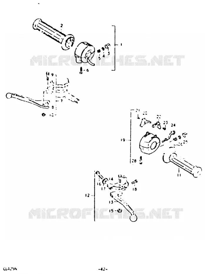 SWITCHES Suzuki MOTO 425 GS 1992  GS425EN(N)