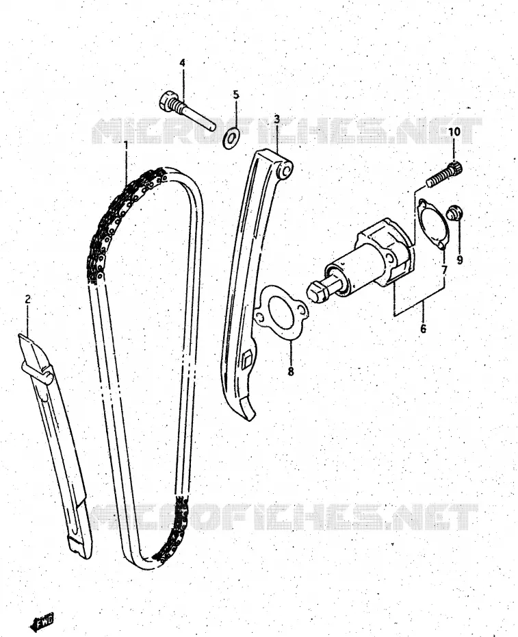 TIMING Suzuki MOTO 500 DR 1987  DR500RH(G/H/J)