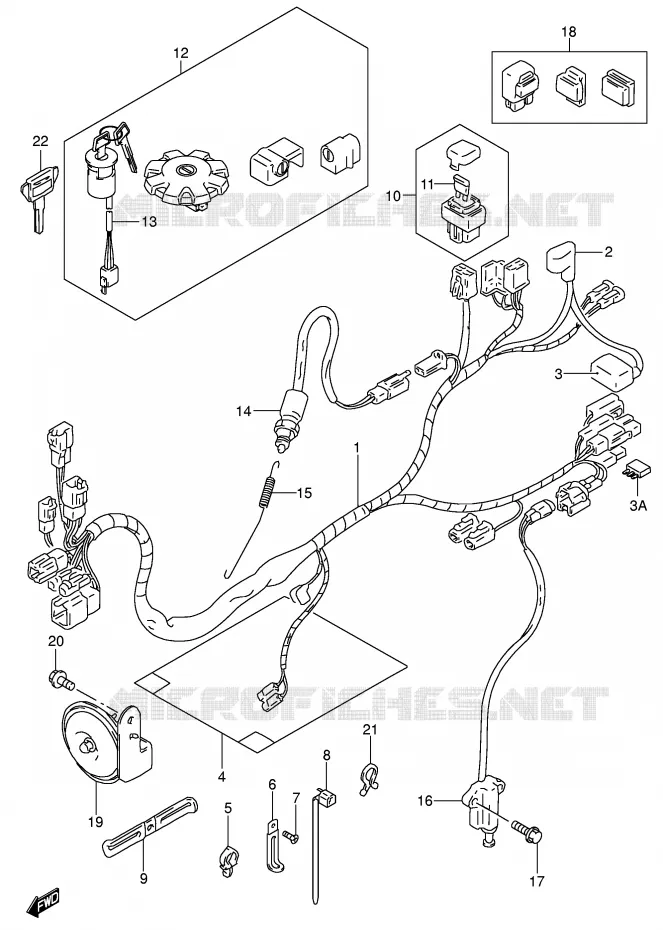 WIRING HARNESS Suzuki MOTO 200 DR 2004  DR200SEK4(E3/E28)