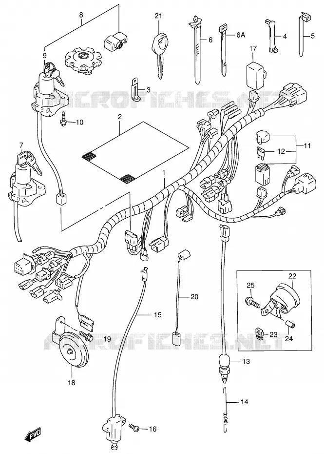 WIRING HARNESS Suzuki MOTO 650 DR 1999  DR650SEX(E4)