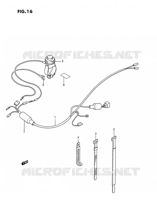WIRING HARNESS Suzuki MOTO 80 DS 1993  DS80P(E3)