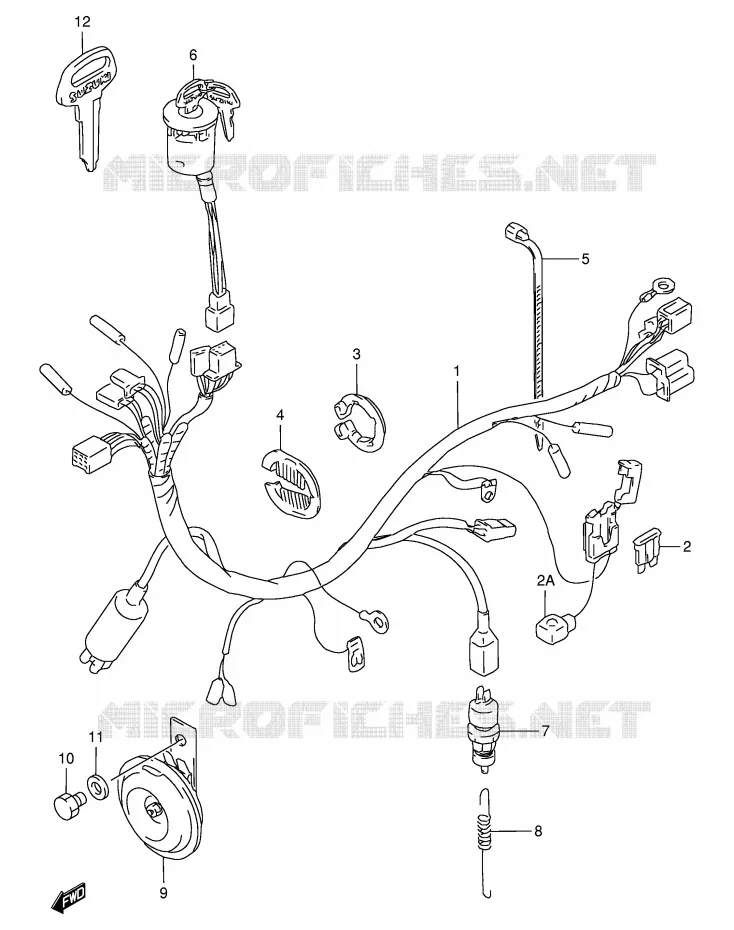 WIRING HARNESS Suzuki SCOOTER 80 FB 1989  FB80K(E1)