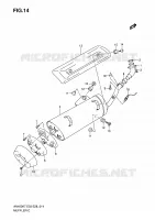 MUFFLER for Suzuki BURGMAN 400 2010