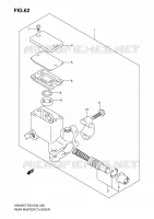 REAR BRAKE MASTER CYLINDER (MODEL K7) for Suzuki BURGMAN 400 2010