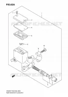 REAR BRAKE MASTER CYLINDER (MODEL K8/K9/AK9/L0/AL0/ZAL0) for Suzuki BURGMAN 400 2010