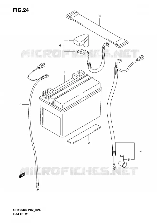 BATTERY Suzuki SCOOTER 125 BURGMAN 2004  UH125K4(P2)
