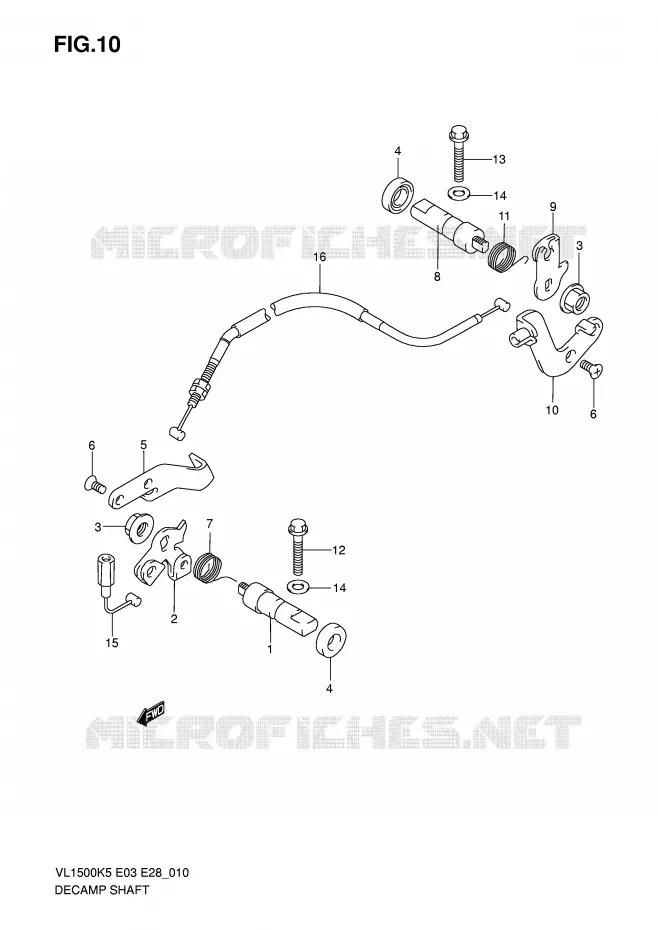 DECOMPRESSOR Suzuki MOTO 1500 BOULEVARD 2005  VL1500K5(E3/E28)