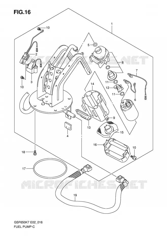 FUEL PUMP Suzuki MOTO 650 BANDIT 2008  GSF650SK8(E2)