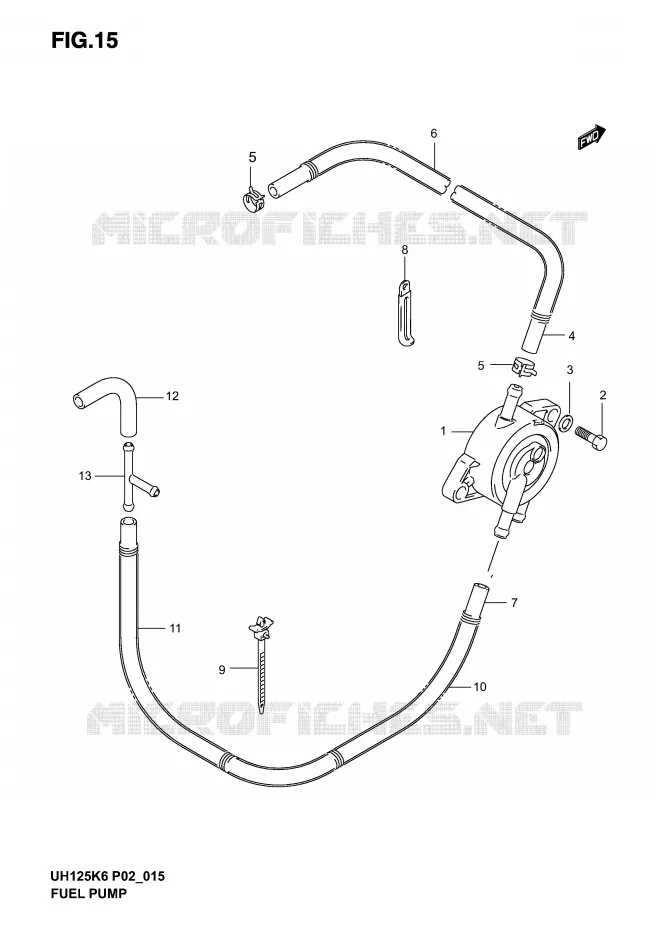 FUEL PUMP Suzuki SCOOTER 125 BURGMAN 2002  UH125K2(P2)
