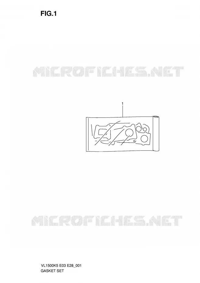 GASKET SET Suzuki MOTO 1500 BOULEVARD 2007  VL1500K7(E3/E28)