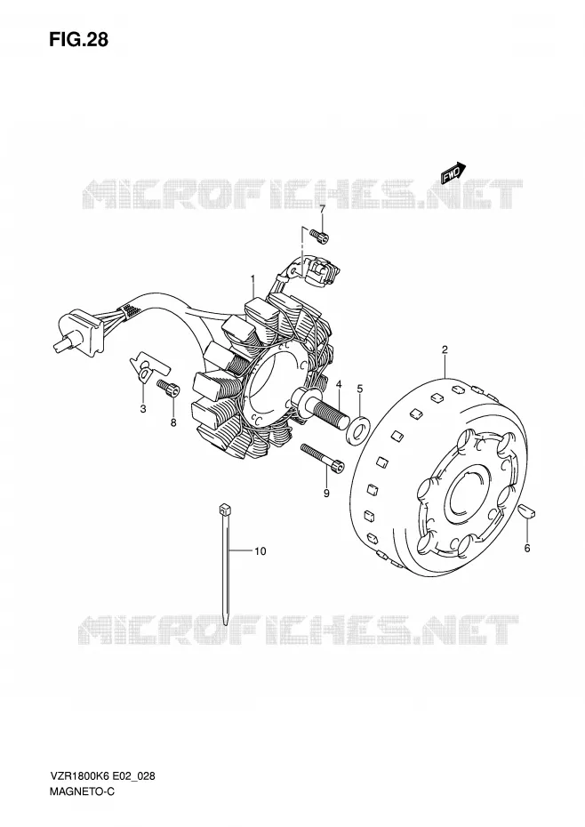 IGNITION (MODEL K6/K7) Suzuki MOTO 1800 INTRUDER 2009  VZR1800NK9(E2)
