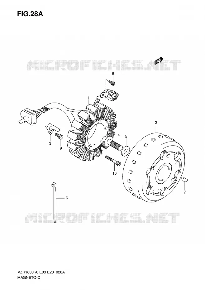 IGNITION (MODEL K8/K9/L0) Suzuki MOTO 1800 INTRUDER 2009  VZR1800K9(E3/E28)