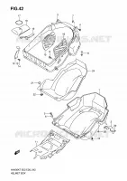 HELMET BOX for Suzuki BURGMAN 400 2010