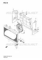 RADIATOR for Suzuki BURGMAN 400 2010