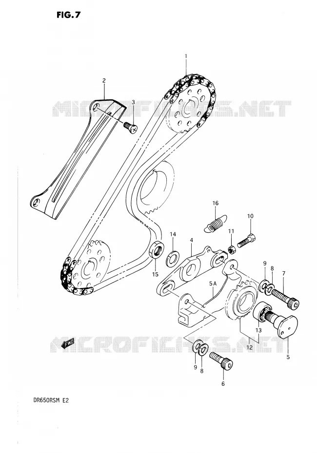 BALANCER CHAIN Suzuki MOTO 650 DR 1991  DR650RSM(E2)