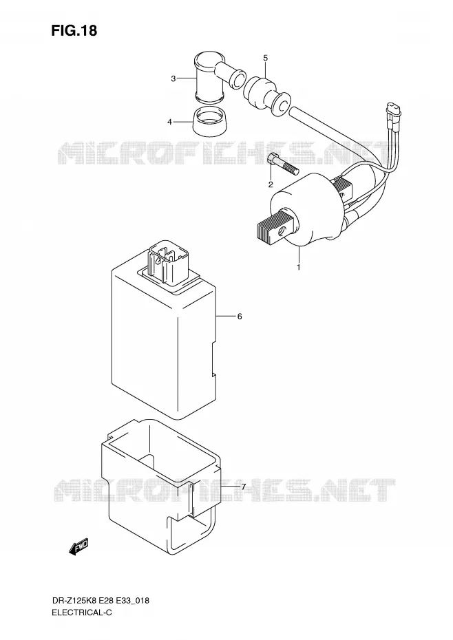 ELECTRICAL Suzuki MOTO 125 DR-Z 2010  DR-Z125L0(E28/E33)