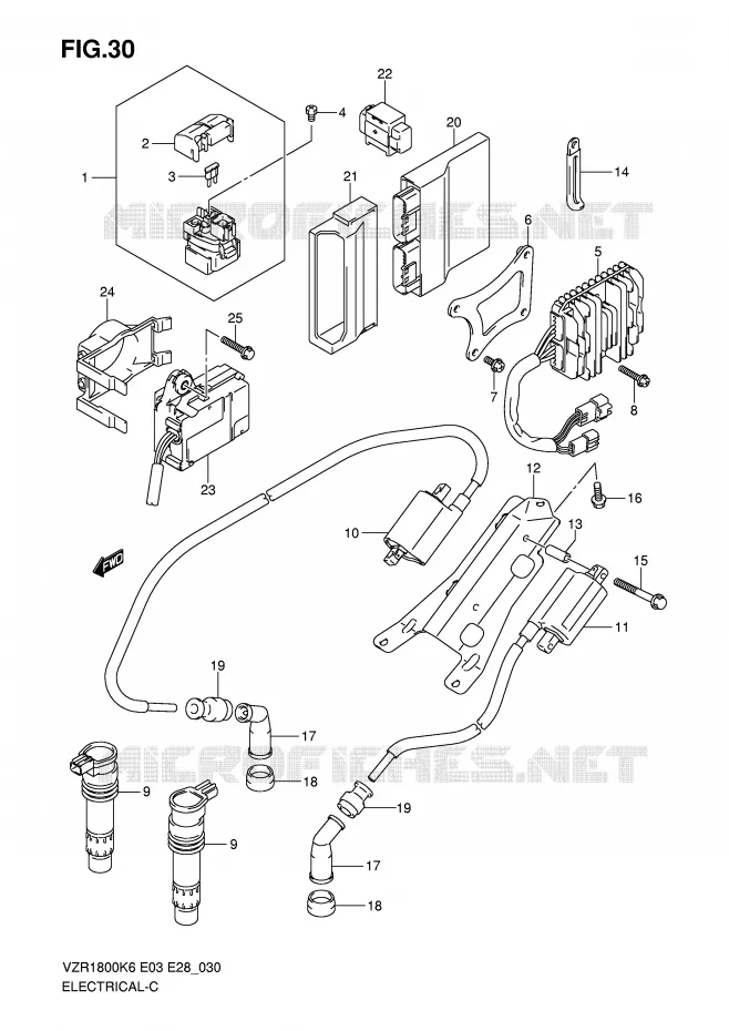 ELECTRICAL Suzuki MOTO 1800 INTRUDER 2007  VZR1800ZK7(E3/E28)