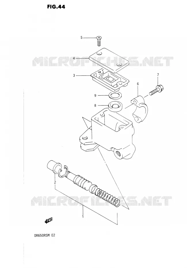 FRONT MASTER CYLINDER Suzuki MOTO 650 DR 1990  DR650RSL(E2)