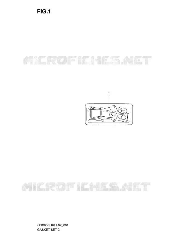 GASKET SET Suzuki MOTO 650 GSX-F 2010  GSX650FAL0(E2)