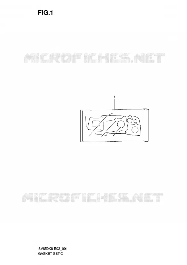 GASKET SET Suzuki MOTO 650 SV 2009  SV650K9(E2)