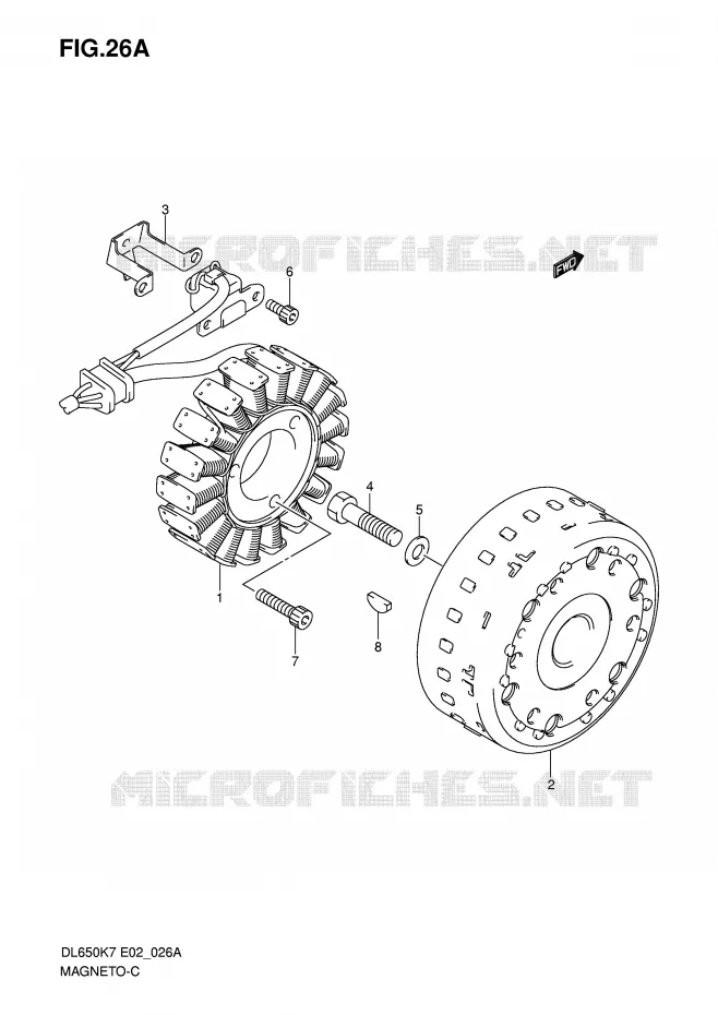 IGNITION (MODEL K8/K9/L0) Suzuki MOTO 650 V-STROM 2010  DL650AL0(E2)