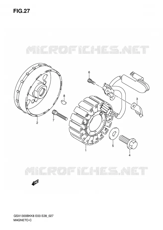 IGNITION Suzuki MOTO 1300 B-KING 2009  GSX1300BKK9(E3/E28)