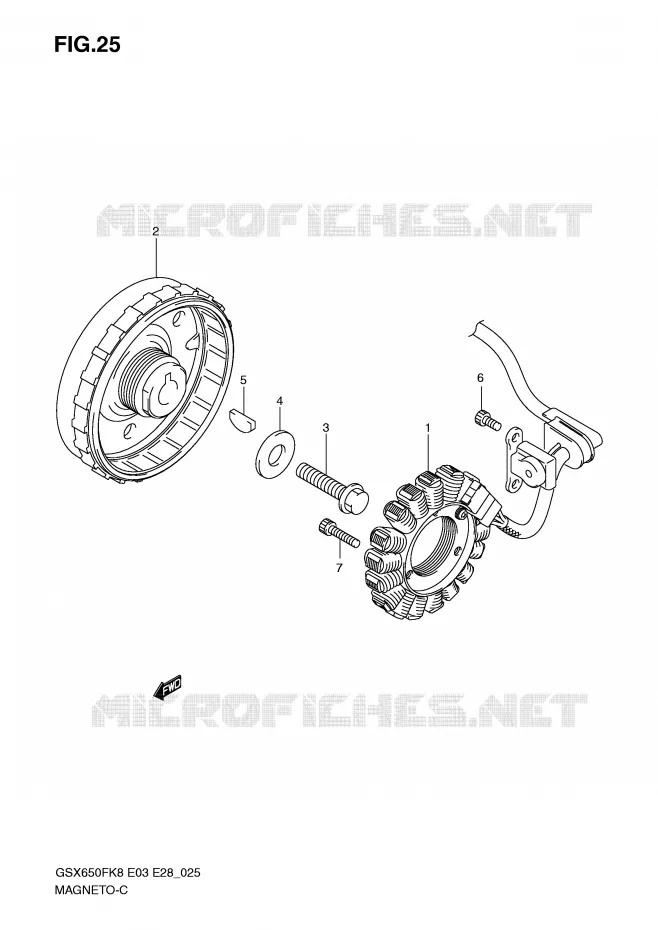 IGNITION Suzuki MOTO 650 GSX-F 2009  GSX650FK9(E3/E28)
