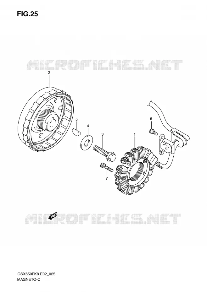 IGNITION Suzuki MOTO 650 GSX-F 2010  GSX650FUL0(E2)
