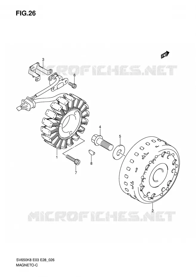 IGNITION Suzuki MOTO 650 SV-S 2009  SV650SAK9(E3/E28)