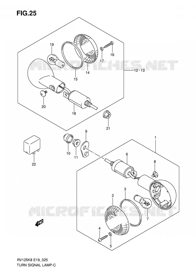 INDICATORS Suzuki MOTO 125 VAN-VAN 2012  RV125L0(E19)