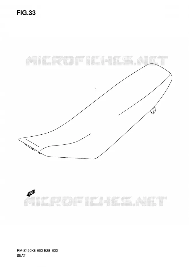 SEAT Suzuki MOTO 450 RM-Z 2011  RM-Z450L1(E3/E28)