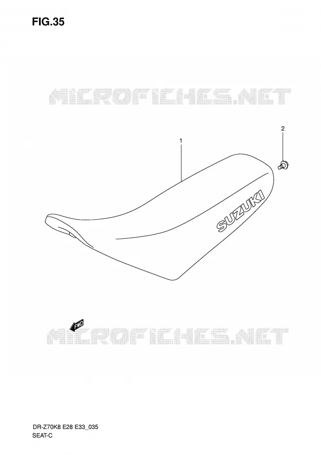 SEAT Suzuki MOTO 70 DR-Z 2012  DR-Z70L0(E28/E33)
