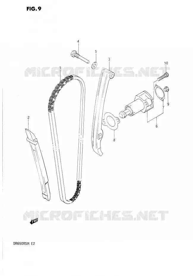 TIMING Suzuki MOTO 650 DR 1990  DR650RSUL(E2)