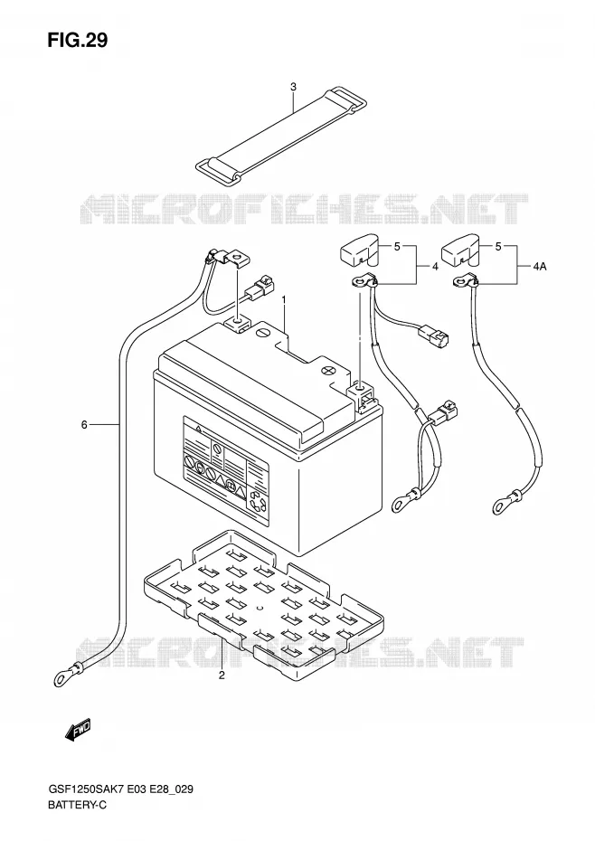BATTERY Suzuki MOTO 1250 BANDIT-S 2008  GSF1250SAK8(E3/E28)