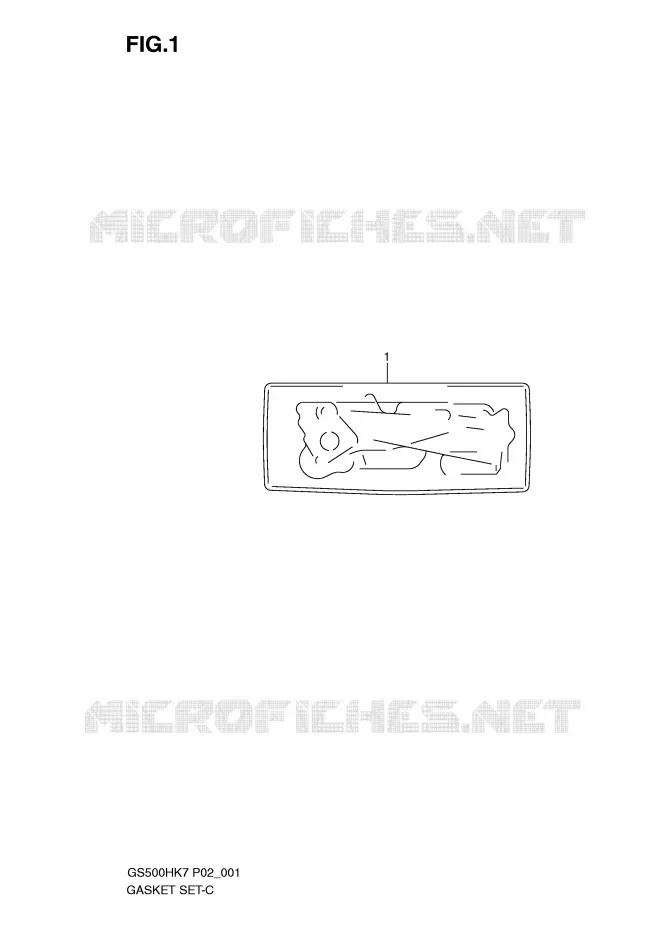 GASKET Suzuki MOTO 500 GS-F 2007  GS500FMK7(P02)
