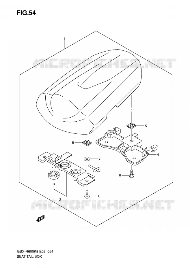 SEAT COWL Suzuki MOTO 600 GSX-R 2009  GSX-R600K9(E2)