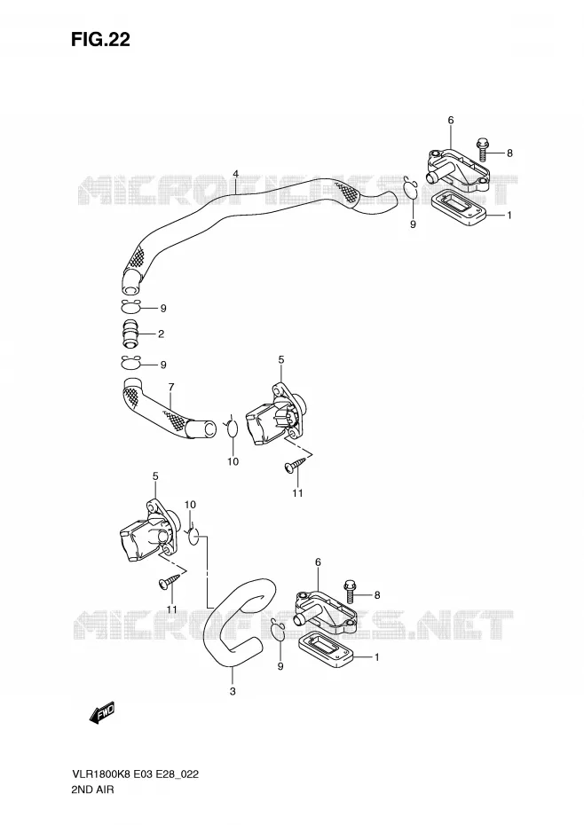 FUEL EVAP SYSTEM (MODEL K8/K9 E33,MODEL L0) Suzuki MOTO 1800 BOULEVARD 2008  VLR1800TK8(E3/E28)