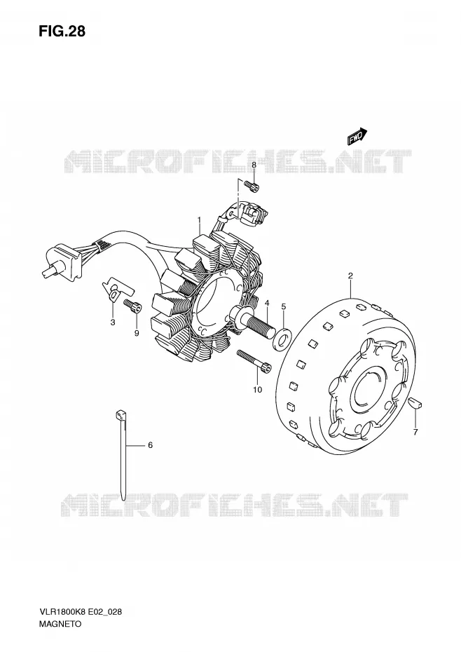 IGNITION Suzuki MOTO 1800 INTRUDER 2009  VLR1800UFK9(E2)