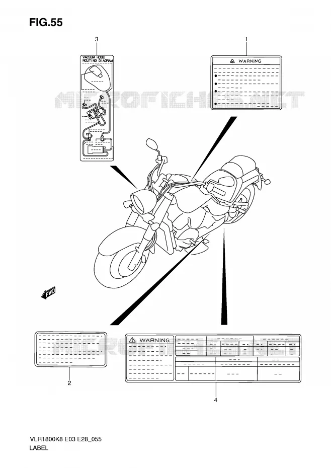 LABEL Suzuki MOTO 1800 BOULEVARD 2009  VLR1800TK9(E3/E28)
